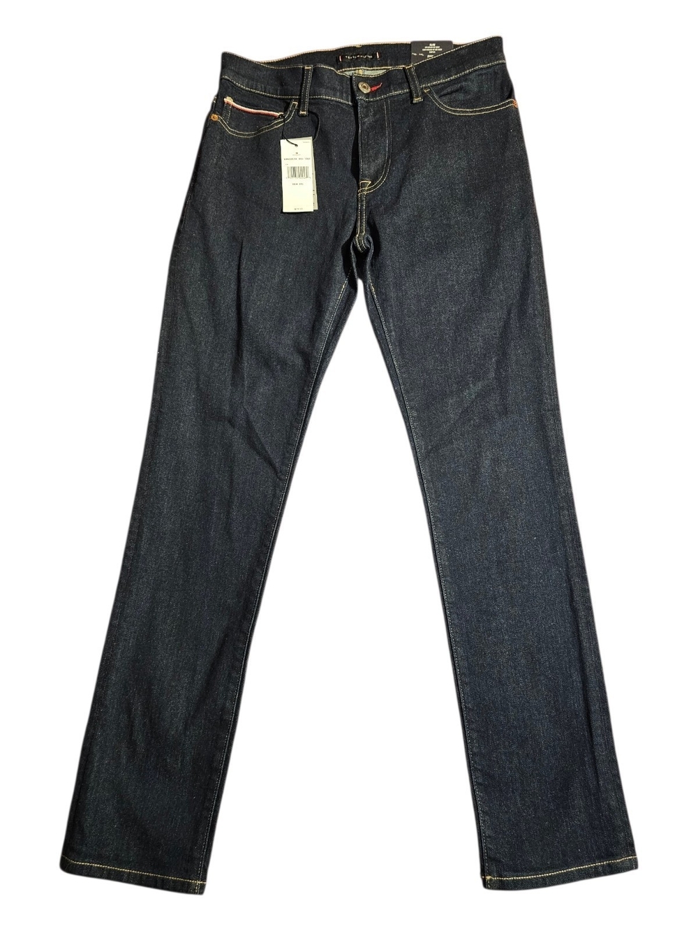 Tommy Hilfiger Men's Dark Indigo Slim Straight Jeans